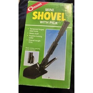 (Coghlans Mini Tempered Steel Camping Hiking, Car Shovel with Pick Model: 9720
